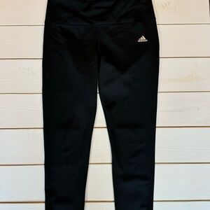 ADIDAS Climalite Workout Athleisure Leggings Black Large